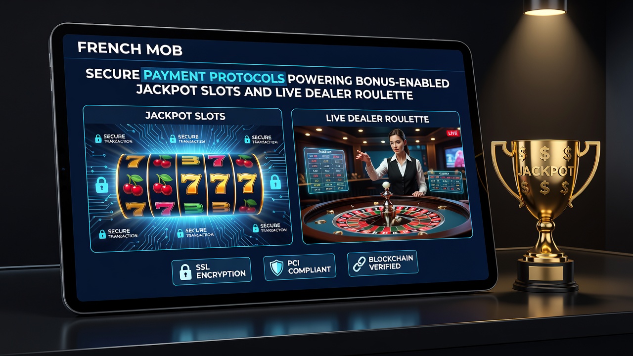 Encrypted mobile transactions enabling bonuses in French jackpot slots and roulette